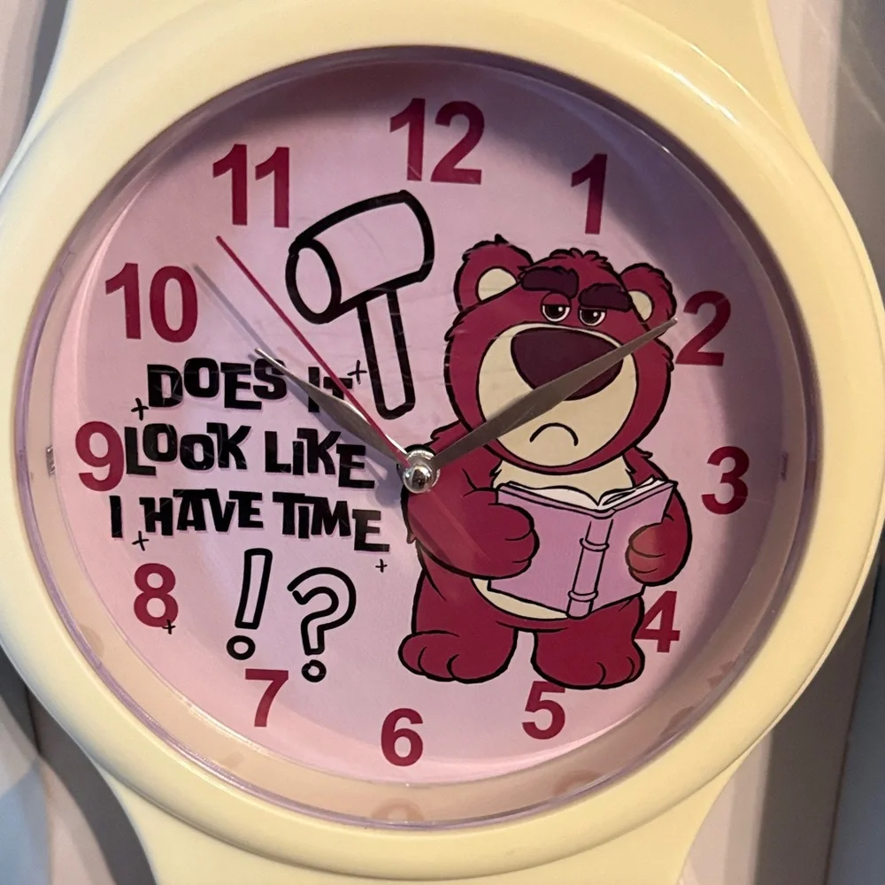 Pixar Toy Story Lotso  Bear-Themed Analog Wall Clock 36 inch tall - Picture 2 of 5